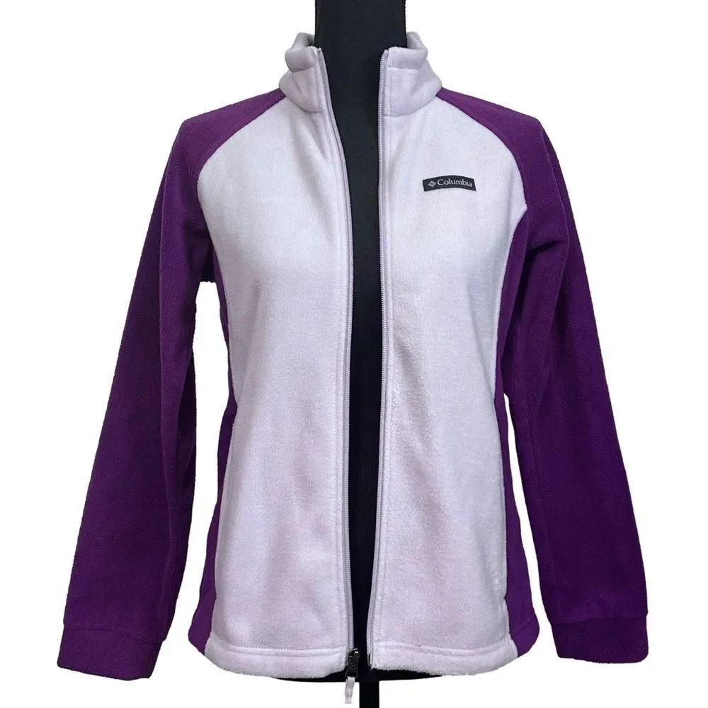 Columbia Girls' Benton Springs‎ Classy Plum / Lilac Fleece Jacket, SZ L (14/16)
